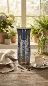 Kubek termiczny Contigo West Loop 2.0 470 ml - Folk Lion- Czarny