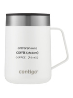 Kubek termiczny z grawerem - Contigo Streeterville • 420ml • Biały
