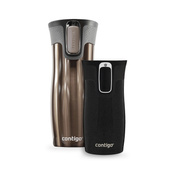 Zestaw kubków termicznych Contigo West Loop 2.0 Latte 470 ml + West Loop Mini Czarny 300 ml