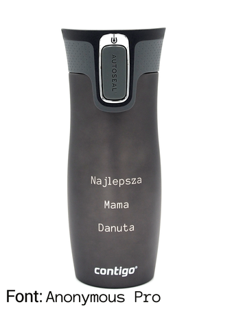 Kubek termiczny z grawerem - Contigo West Loop 2.0 • 470ml • Czerwony