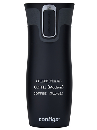Kubek termiczny z grawerem - Contigo West Loop 2.0 • 470ml • Czarny