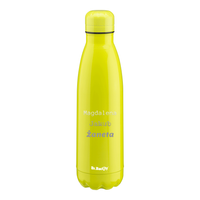 Butelka termiczna stalowa Dr.Bacty Atena 500 ml -  Fluo Żółty - personalizowana grawerem