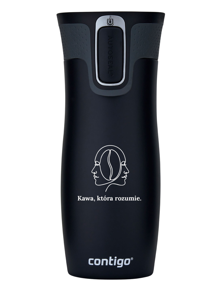 Kubek termiczny dla Psychologów - Contigo West Loop 2.0 • 470 ml • czarny