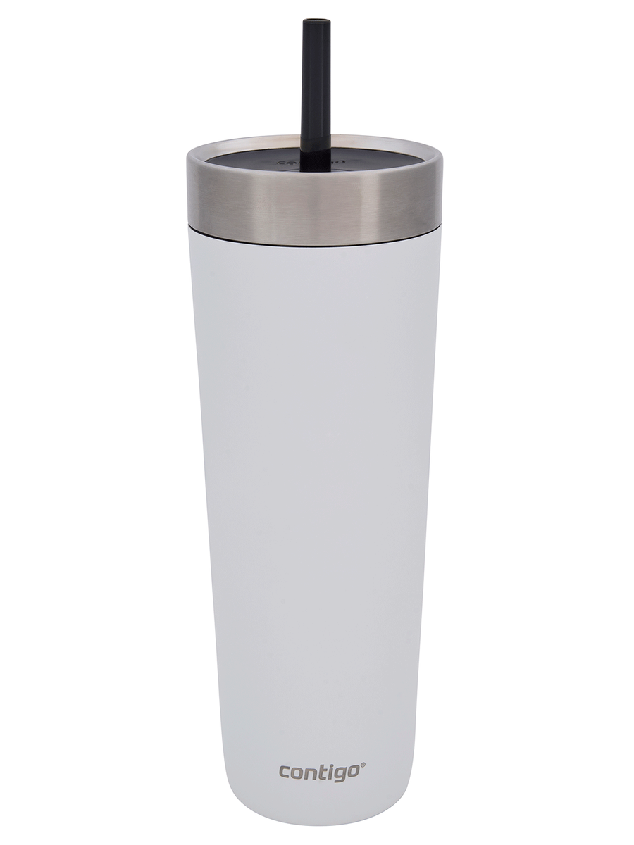 Kubek termiczny ze słomką z grawerem - Luxe Tumbler • 720ml • Salt