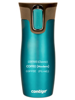 Kubek termiczny z grawerem - Contigo West Loop • 470ml • Turkusowy