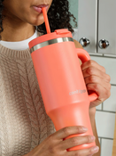 Kubek termiczny ze słomką - Contigo Streeterville Tumbler • 1200ml • Coral