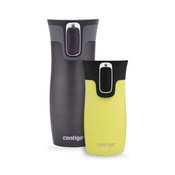 Zestaw Contigo West Loop grafitowy 470 ml + West Loop Mini 300 ml – żółty metalik