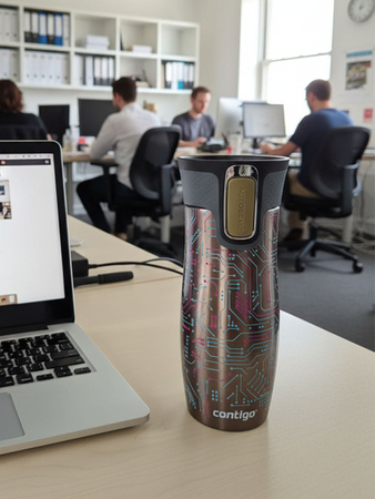 Kubek termiczny - Contigo West Loop 2.0 • 470ml • Electric - Latte