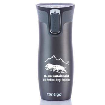 Kubek termiczny - Contigo West Loop 2.0 • 470ml • Gunmetal - Bieg Rzeźnika