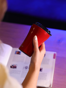 Kubek do kawy termiczny Dr.Bacty Apollo 227 ml - Muszelka - czerwony