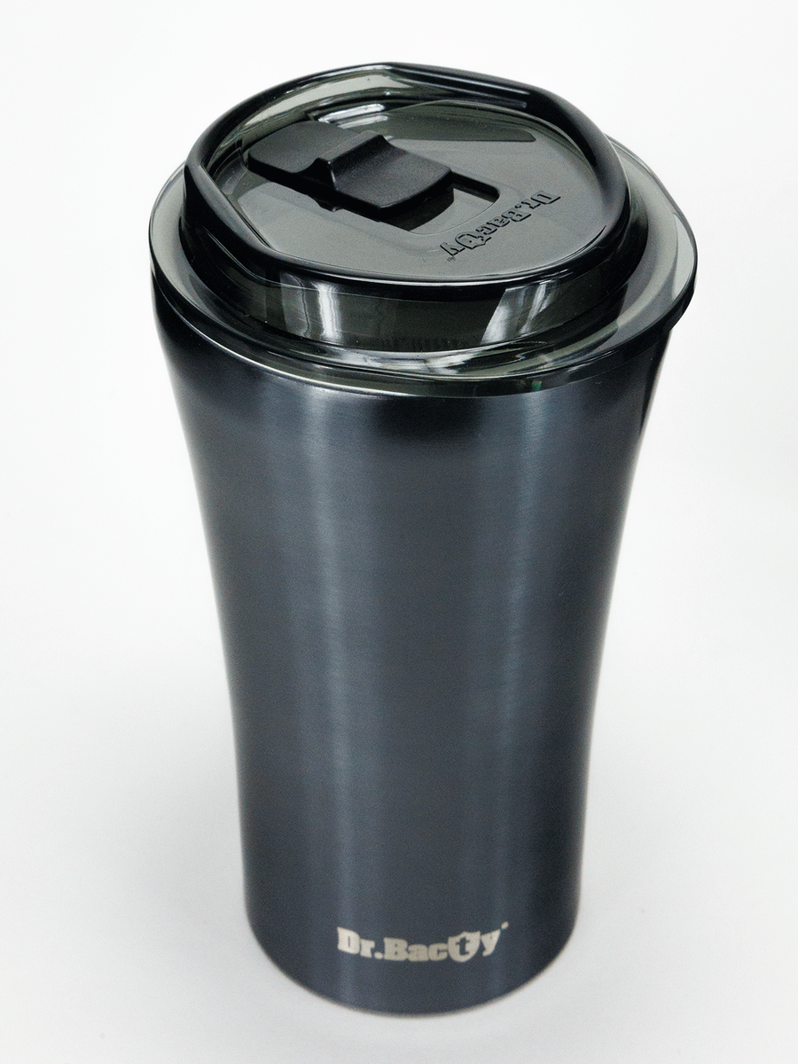 Kubek termiczny na kawę Dr.Bacty Apollo 2.0 360 ml - Najlepszy tata - Gunmetal