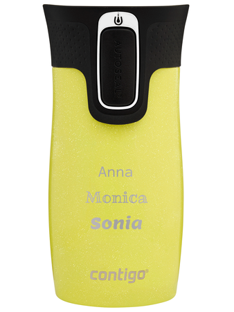 Kubek termiczny z grawerem - Contigo West Loop Mini • 300ml • Limelight