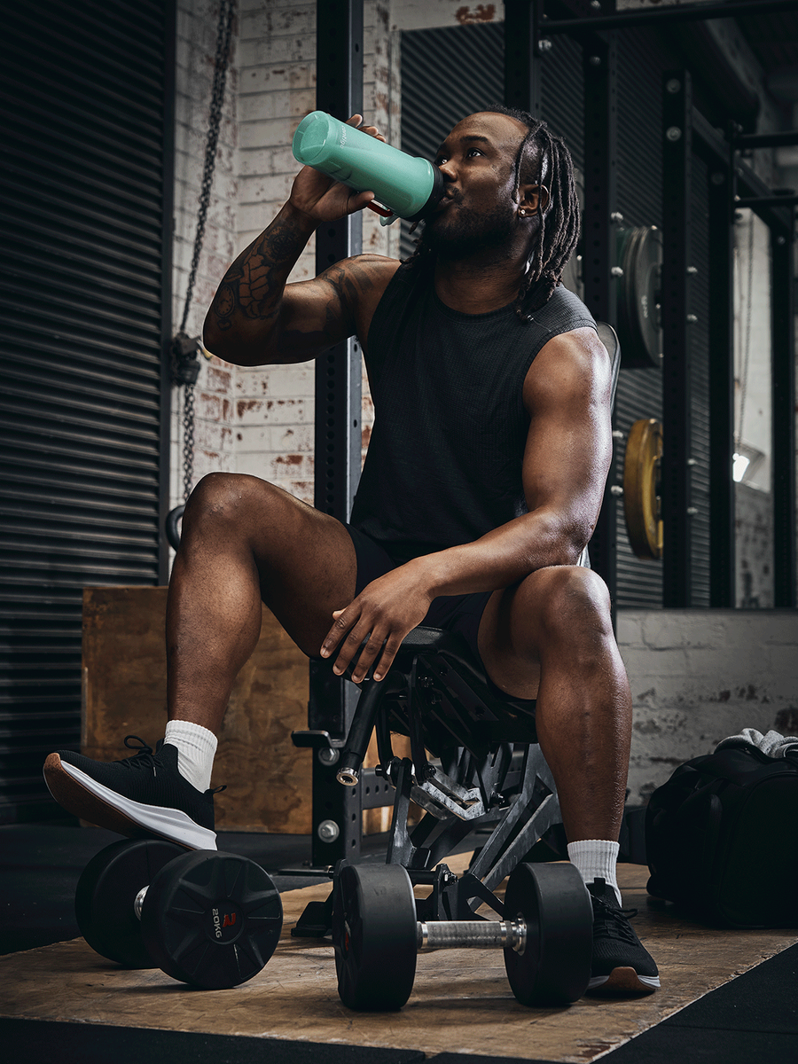 Shaker do odżywek - Contigo Shake&Go 2.0 • 820ml • błękitny