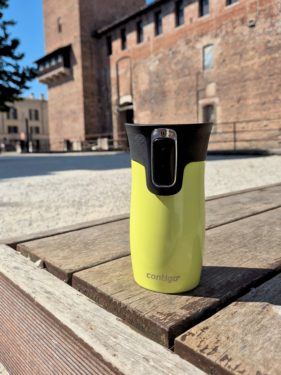 Kubek termiczny - Contigo West Loop Mini • 300ml • żółty metalik - powystawowy