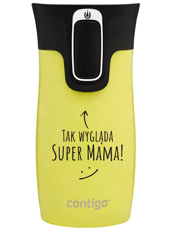 Kubek termiczny - Contigo West Loop Mini • 300ml • Tak wygląda Super Mama - Limelight