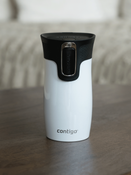 Kubek termiczny - Contigo West Loop Mini • 300ml • biały metalik