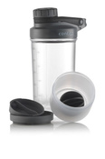 Shaker z pojemnikiem - Contigo Shake and Go Fit • 650ml • Black - powystawowy