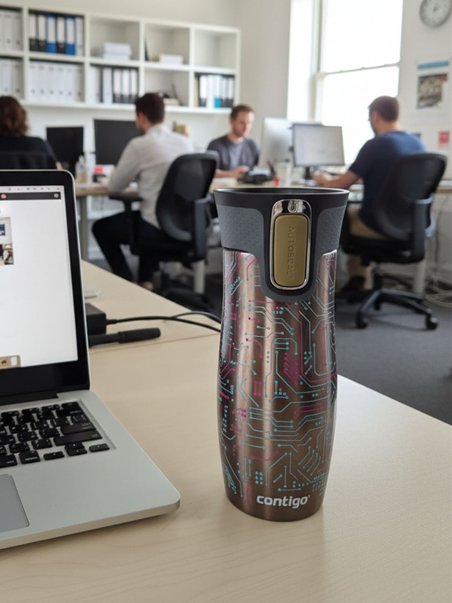 Kubek termiczny - Contigo West Loop 2.0 • 470ml • Electric - Latte