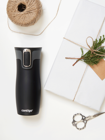 Kubek termiczny z grawerem - Contigo West Loop 2.0 • 470ml • Czarny
