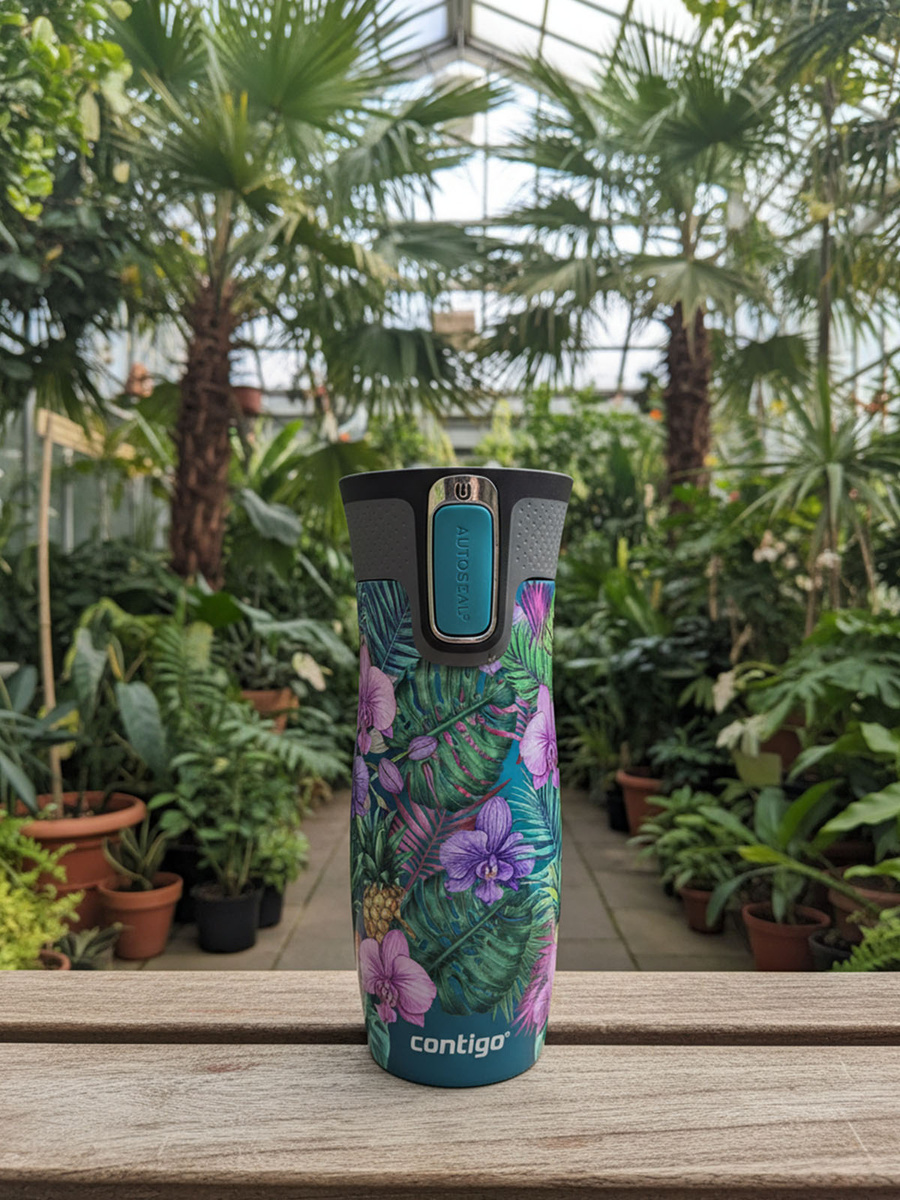 Kubek termiczny - Contigo West Loop 2.0 • 470ml • Monstera - Biscay Bay