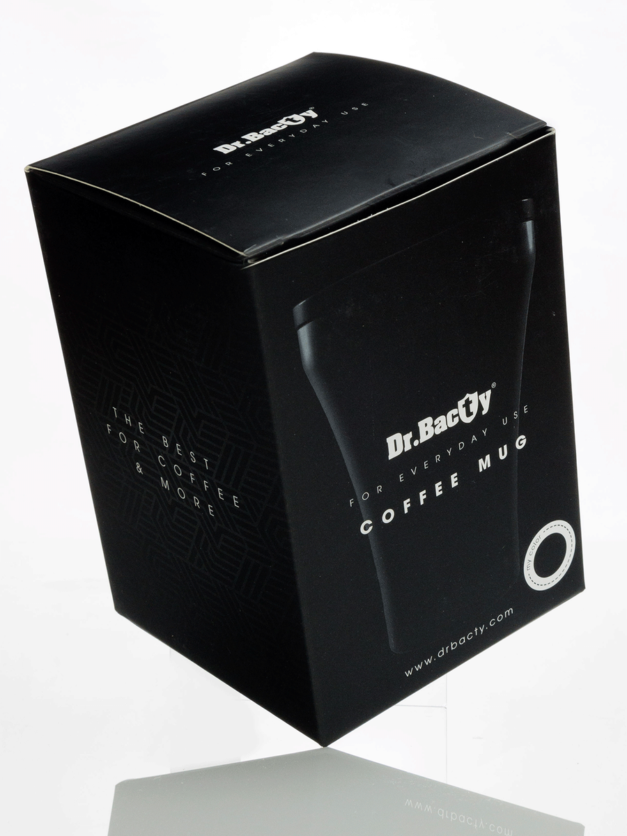 Kubek termiczny do kawy z powłoką ceramiczną Dr.Bacty Apollo 227 ml - czarny