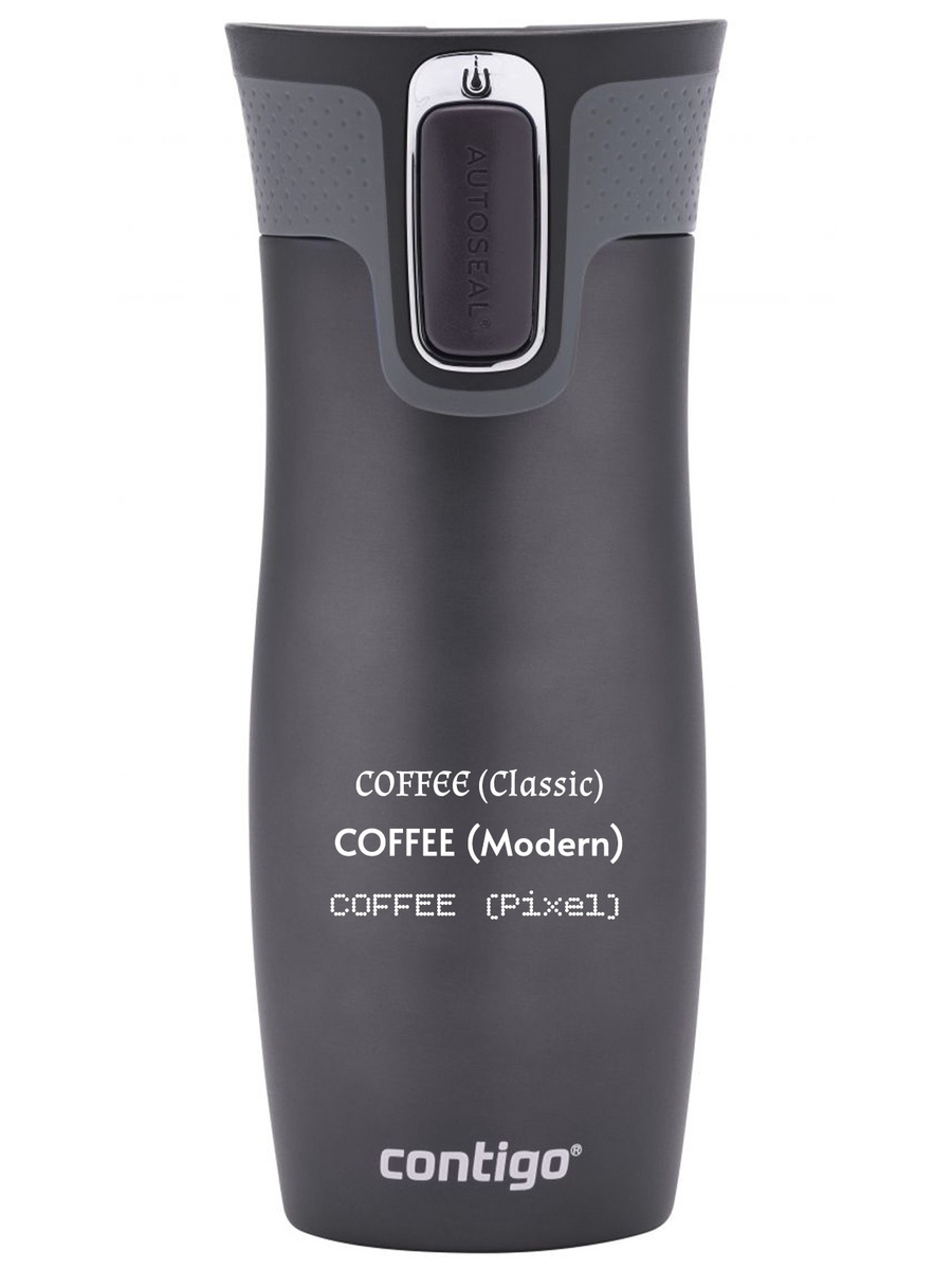 Kubek termiczny z grawerem - Contigo West Loop 2.0 • 470ml • Grafitowy