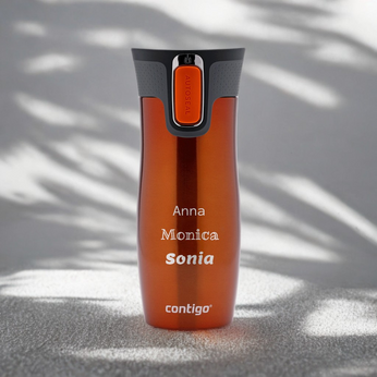 Kubek termiczny z grawerem - Contigo West Loop 2.0 • 470ml • Pomarańczowy