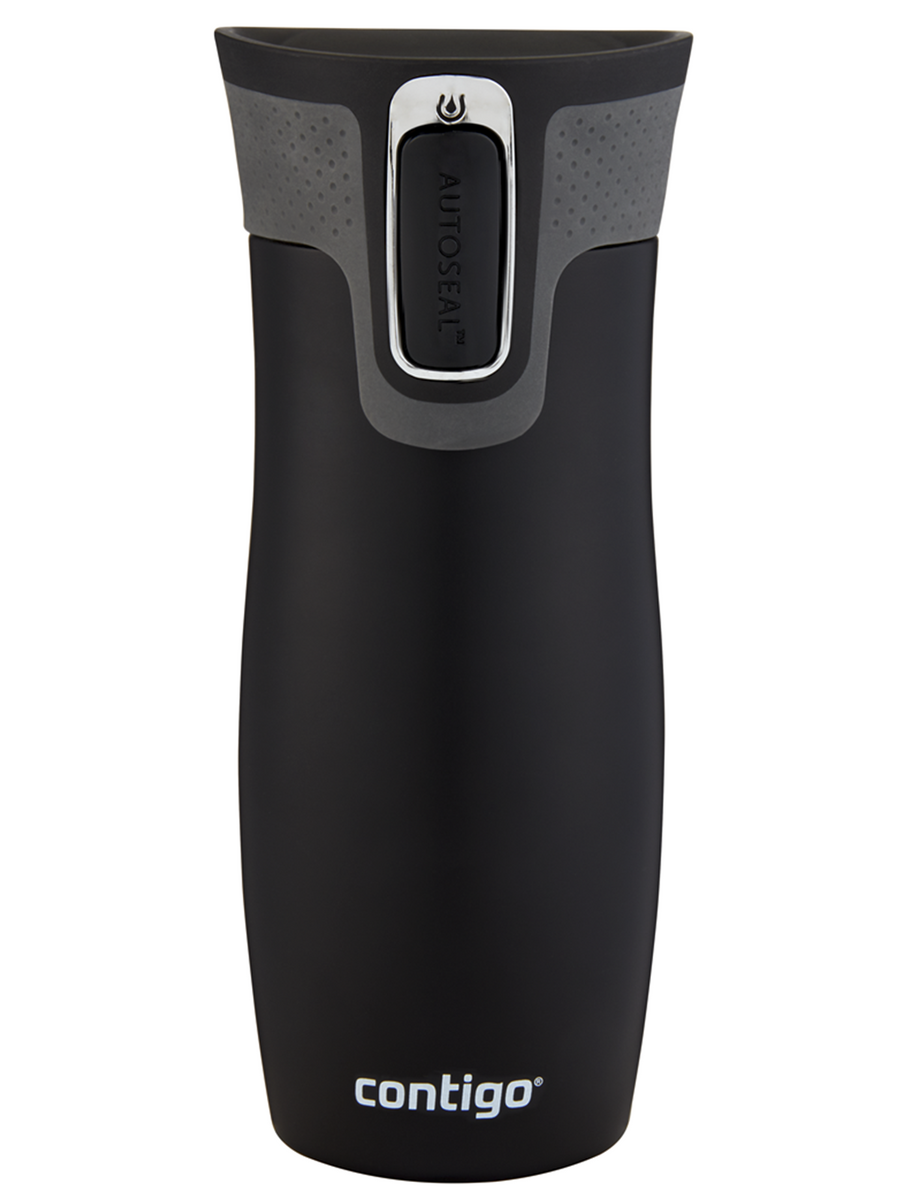 Kubek termiczny - Contigo West Loop 2.0 • 470ml • Czarny Mat + Pudełko