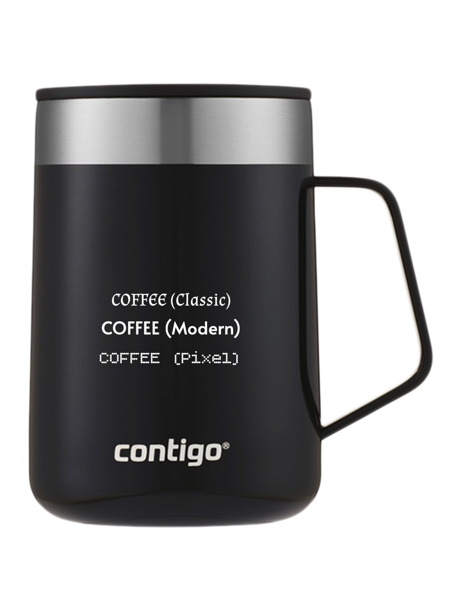 Kubek termiczny z grawerem - Contigo Streeterville • 420ml • Czarny