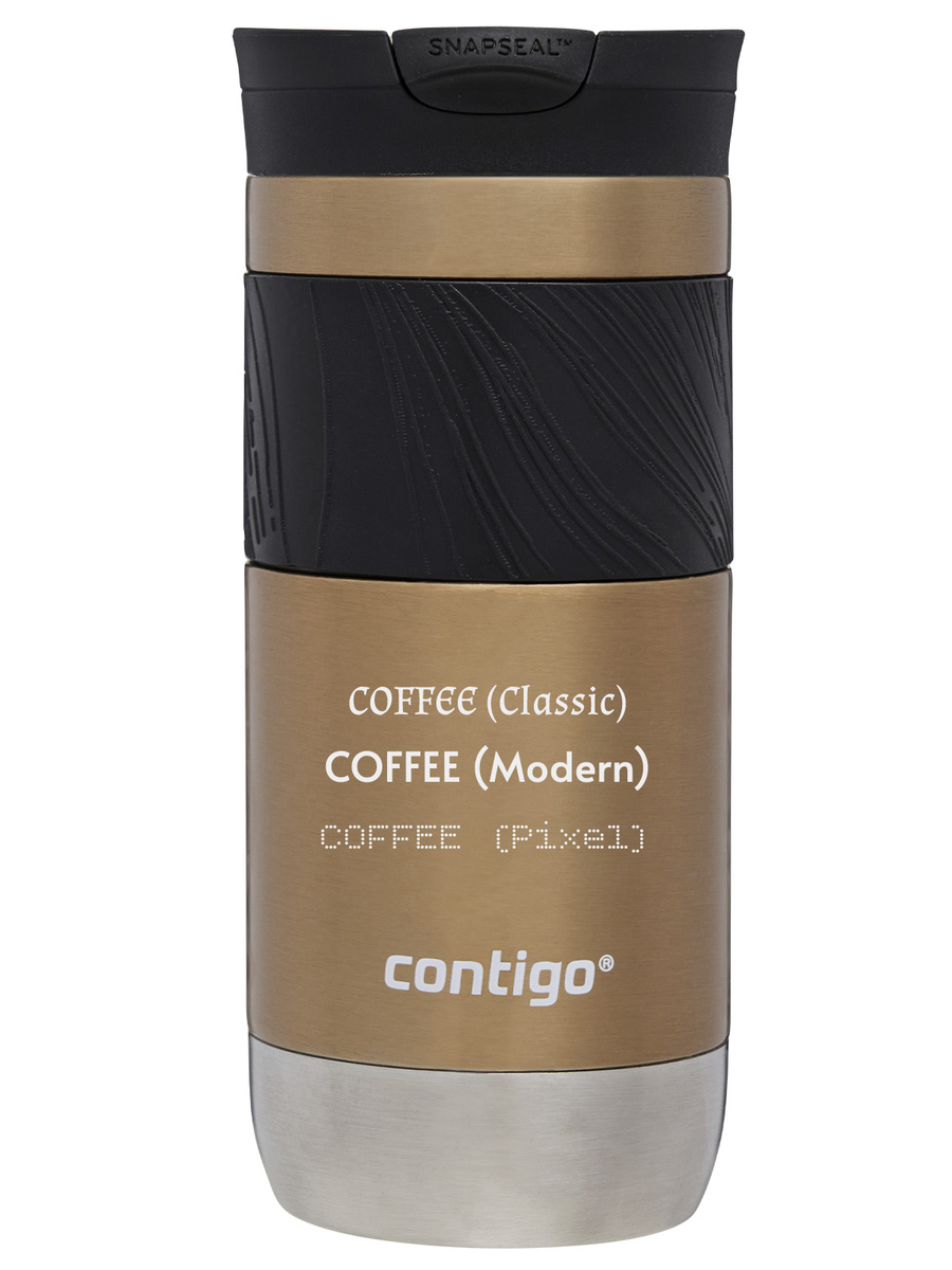 Kubek termiczny z grawerem - Contigo Byron 2.0 • 470ml • Złoty