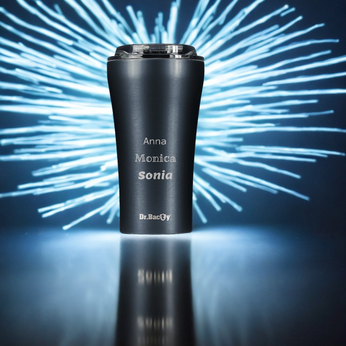 Kubek termiczny na kawę Dr.Bacty Apollo 2.0 - 360 ml - Gunmetal - Z twoim grawerem