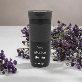 Kubek termiczny z grawerem - Contigo Byron • 470ml • Black Mat