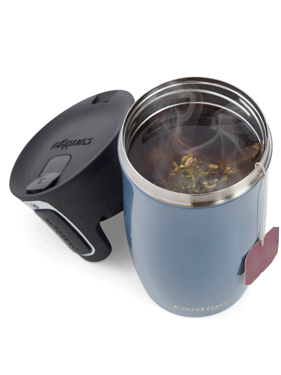 Kubek termiczny - Contigo West Loop Mini • 300ml • Glamour Blue -Niebieski Metalik