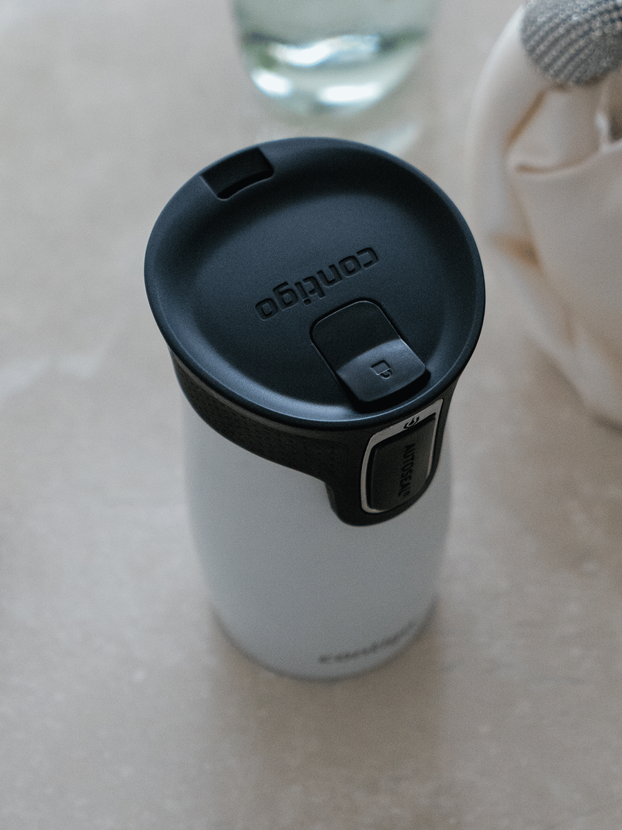Kubek termiczny - Contigo West Loop Mini • 300ml • biały metalik