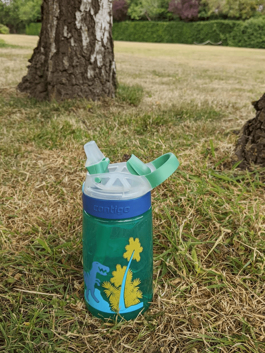 Bidon dla dzieci / Kubek dla dzieci - Contigo Gizmo Flip • 414ml • Jungle Green Dino