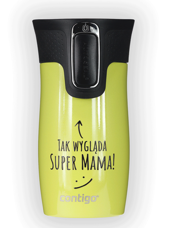 Kubek termiczny - Contigo West Loop Mini • 300ml • Tak wygląda Super Mama - Limelight