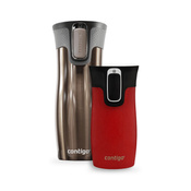 Zestaw kubków termicznych - Contigo West Loop 2.0 • Latte • 470 ml + West Loop Mini • Czerwony • 300 ml
