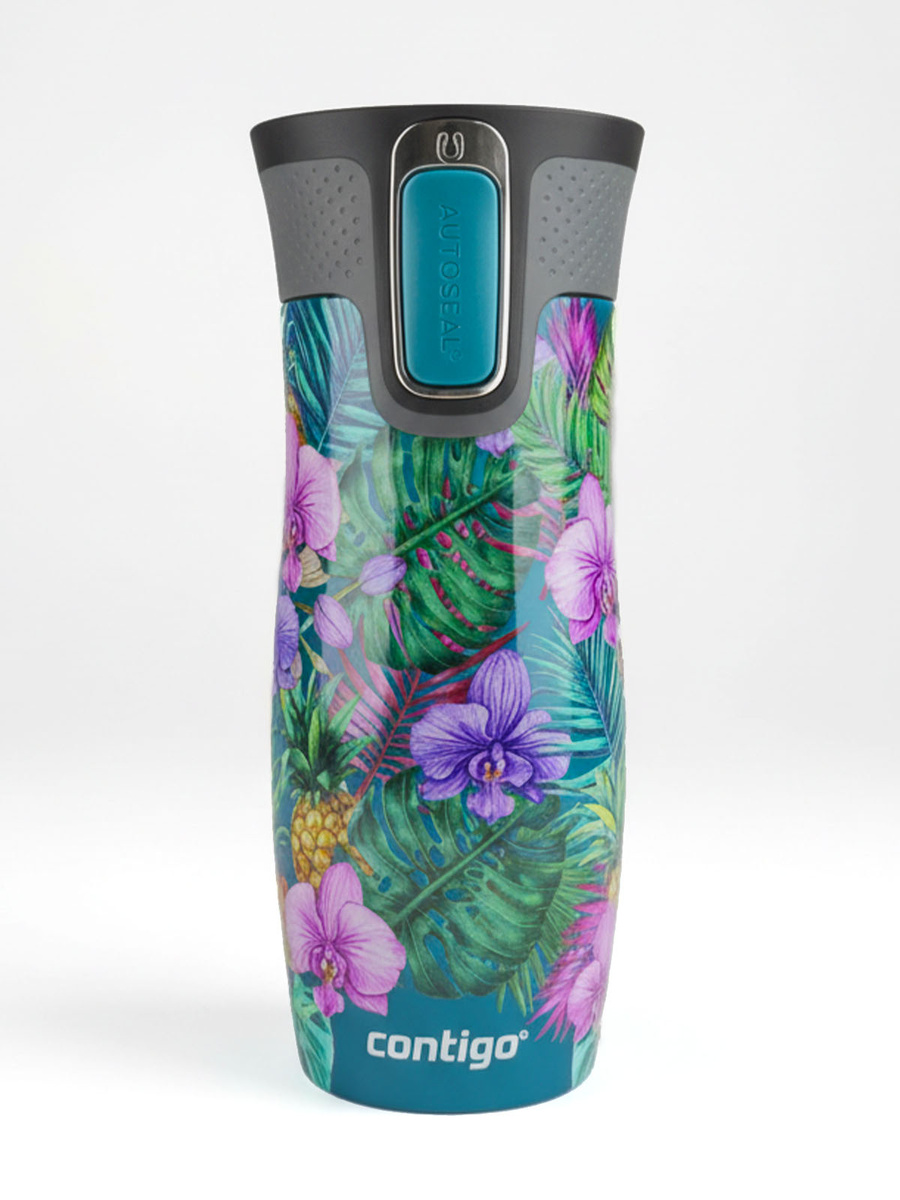 Kubek termiczny - Contigo West Loop 2.0 • 470ml • Monstera - Biscay Bay