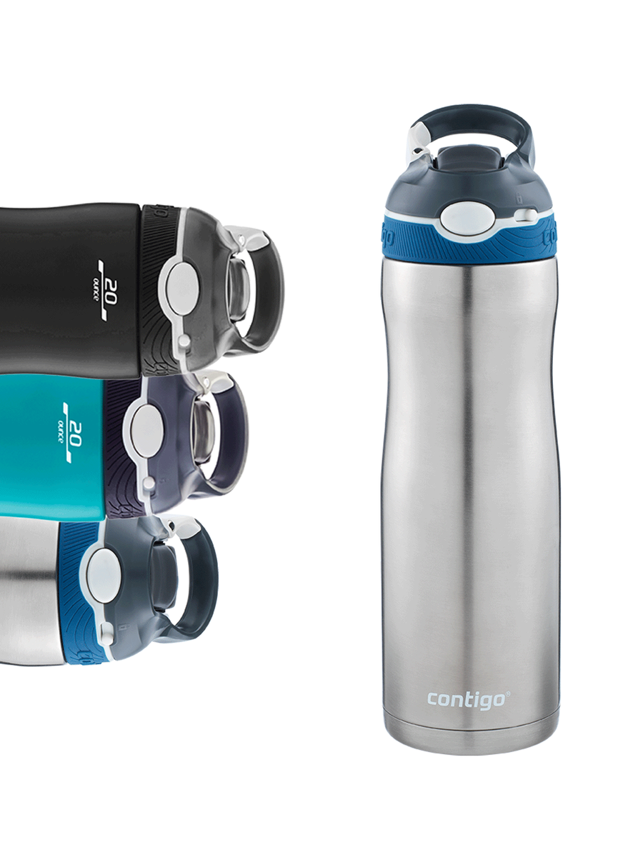 Butelka termiczna - Contigo Ashland Chill • 590ml • Srebrna