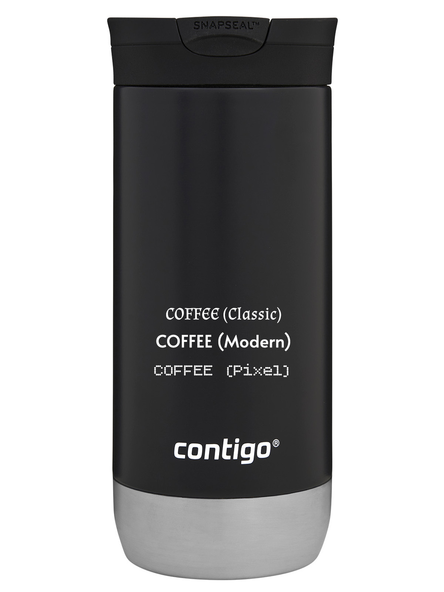 Kubek termiczny z grawerem - Contigo Huron 2.0 • 470ml • Czarny