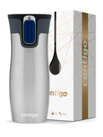 Kubek termiczny - Contigo West Loop 2.0 • 470ml • Stalowy + Pudełko