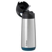 b.box Duży Bidon Termiczny Stalowy ze Słomką 500ml Night Vision