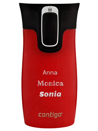 Kubek termiczny z grawerem - Contigo West Loop Mini • 300ml • Goji Berry
