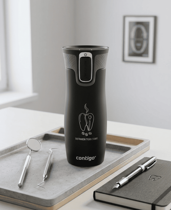 Kubek termiczny dla Dentysty - Contigo West Loop 2.0 • 470 ml • czarny