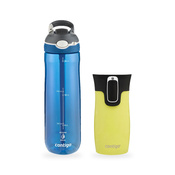 Zestaw - Contigo butelka Ashland • 720 ml + kubek termiczny West Loop Mini • 300 ml • żółty metalik