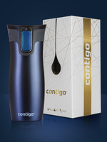 Kubek termiczny - Contigo West Loop 2.0 • 470ml • Granat Mat + Pudełko