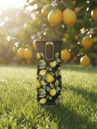 Kubek termiczny Contigo West Loop 2.0 470 ml - Lemon - czarny