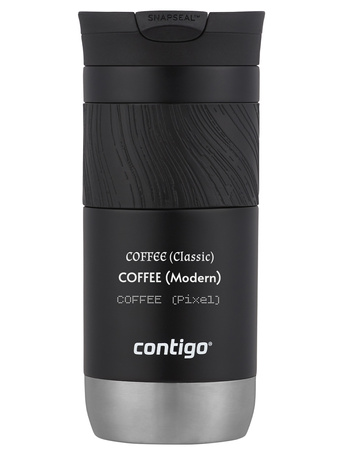 Kubek termiczny z grawerem Contigo Byron 2.0 470ml - Czarny błysk