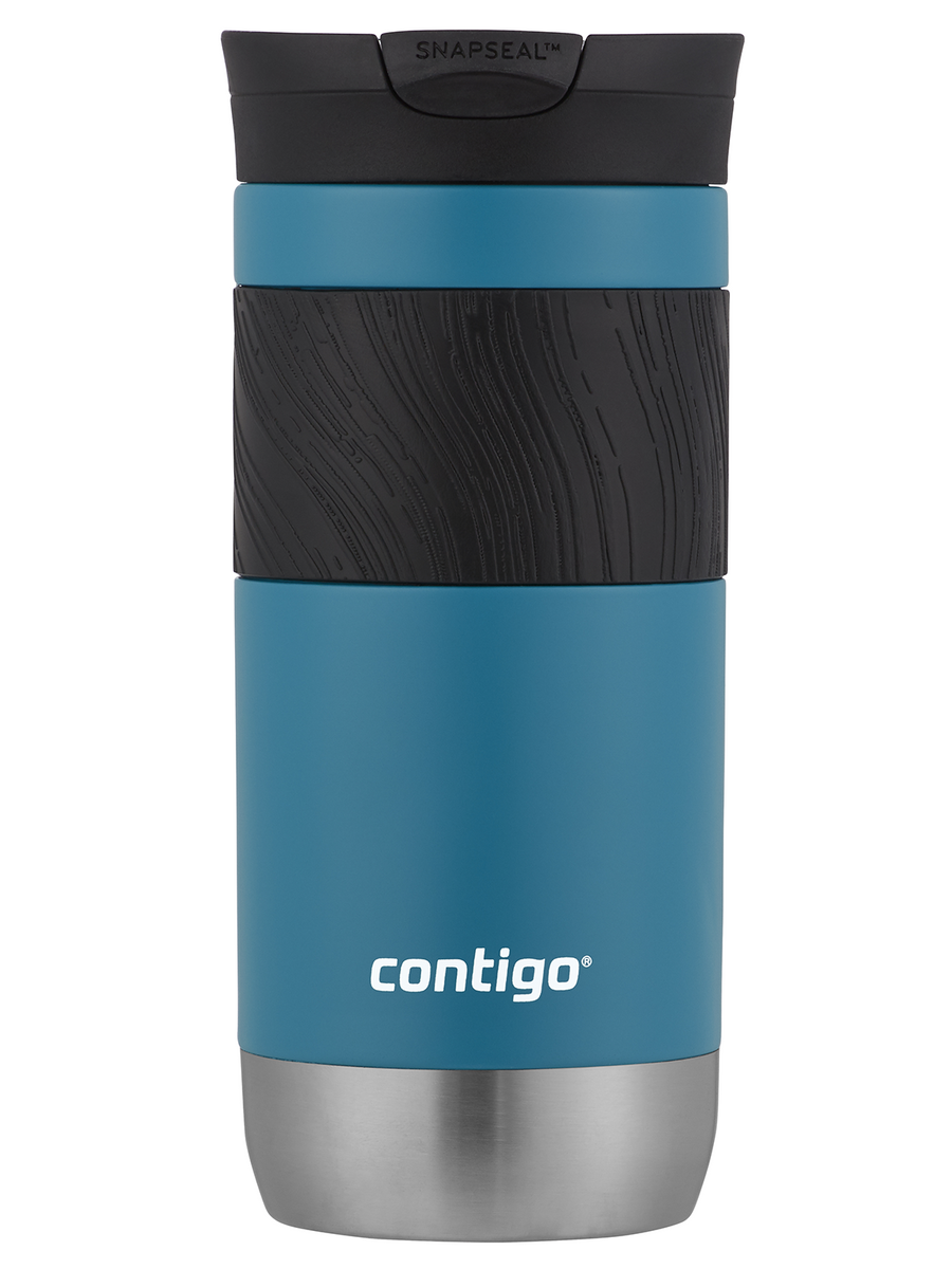Kubek termiczny z grawerem - Contigo Byron 2.0 • 470ml • Niebieski mat
