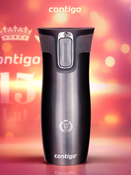 Kubek termiczny Contigo West Loop 2.0 470ml Jubileusz 15 lat - Grafitowy Mat